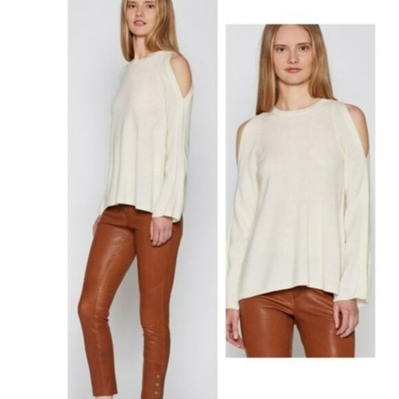 Joie Cashmere Blend Amalyn Cold Shoulder Sweater Size XXS - Picture 1 of 6